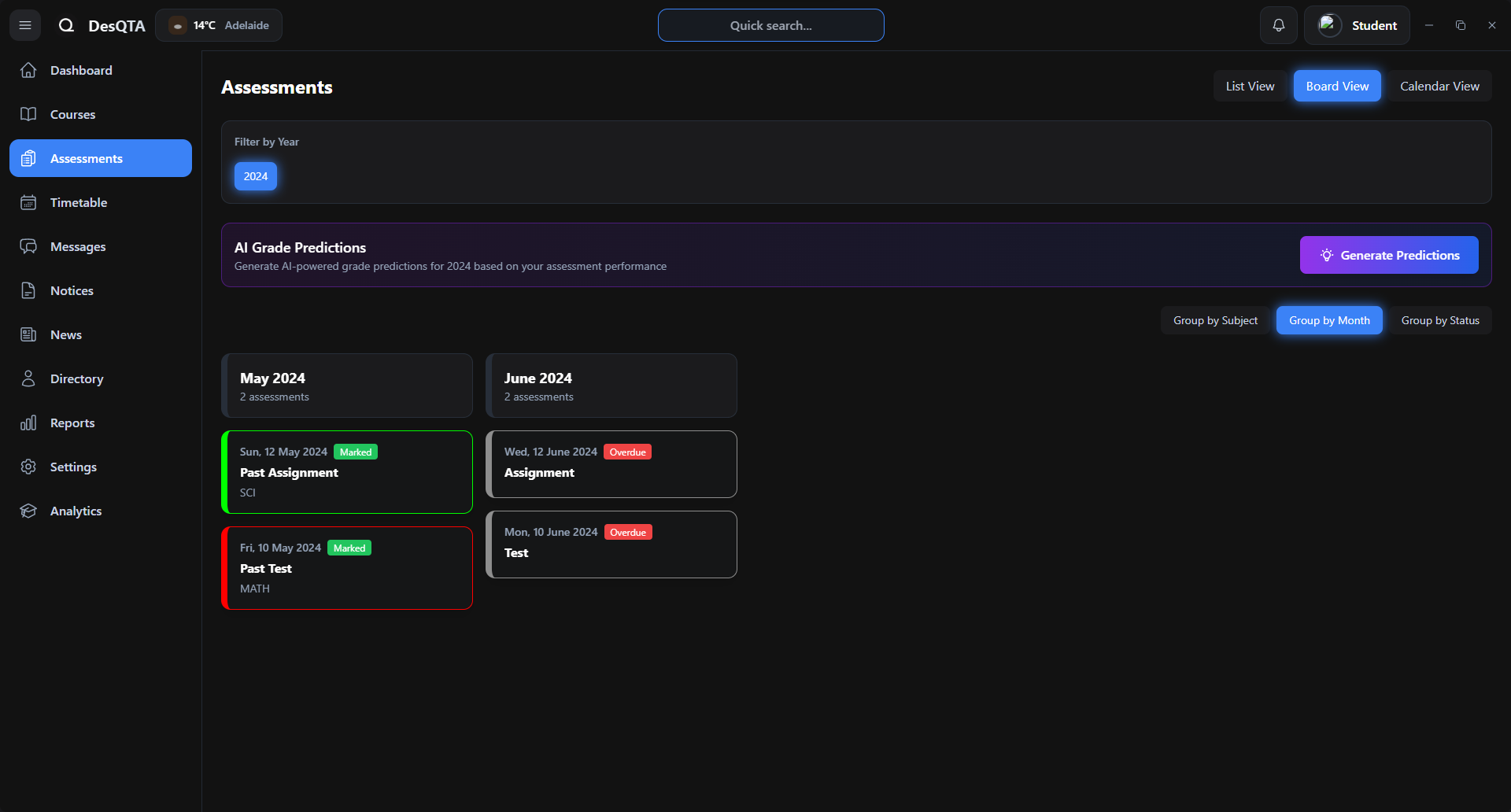 Assessments Management
